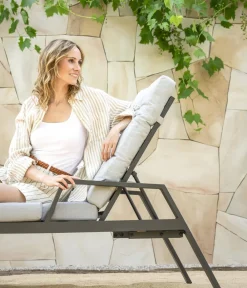 Dehner Relaxliegen|Gartenliegen Aluminium > Relaxliege Formentera, ca. B66/H97/T188,5 cm