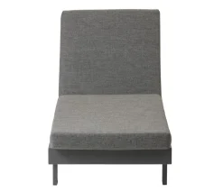 Dehner Relaxliegen - Relaxliege Riva, ca. B73/H90/T195 cm Dunkelgrau