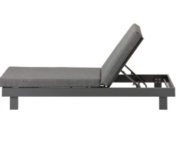 Dehner Relaxliegen - Relaxliege Riva, ca. B73/H90/T195 cm Dunkelgrau