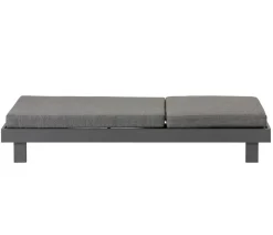 Dehner Relaxliegen - Relaxliege Riva, ca. B73/H90/T195 cm Dunkelgrau