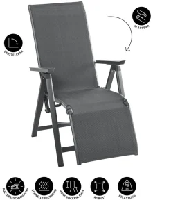 Dehner Relaxstühle|Gartenstühle Aluminium > Relaxsessel Cleveland,