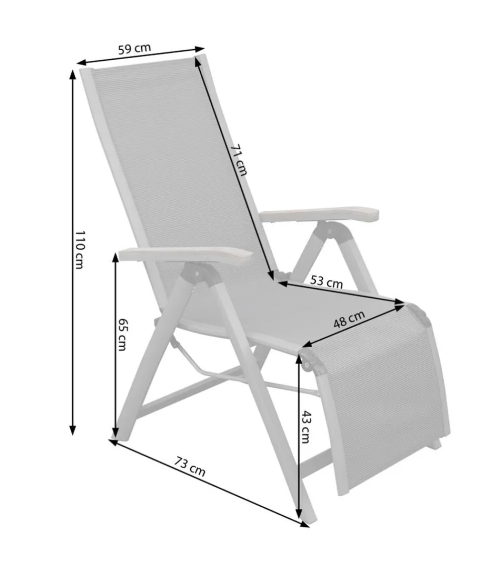 Dehner Relaxstühle|Gartenstühle Aluminium > Relaxsessel Colmar