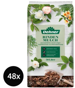 Dehner Rindenmulch grob, 48 x 50 Liter Hot