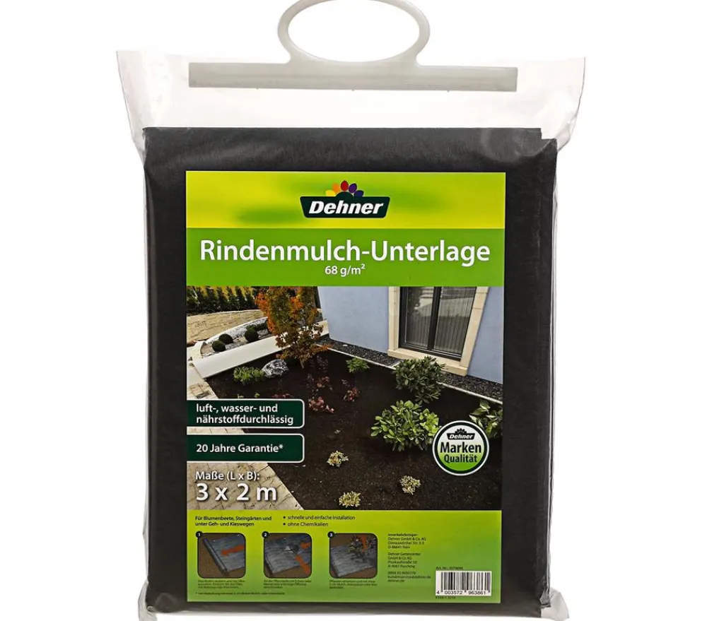 Dehner Pflanzenfolien & Ernteschutz > Rindenmulch-Unterlage, ca. L300/B200 cm
