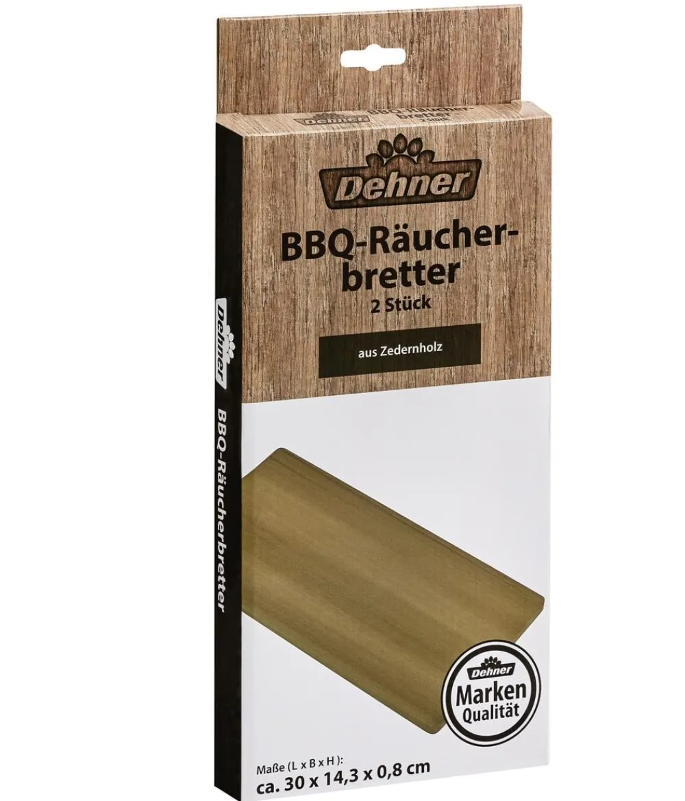 Dehner Räucherbretter, ca. B30,5/H1/T14,5 cm, 2er-Set Natur Clearance