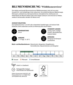 Dehner Saatband Blumenmischung 'Wildblumenwiese', L5 m Online
