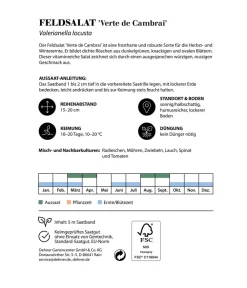 Dehner Saatband Feldsalat 'Verte de Cambrai', L5 m Discount