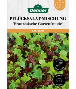 Dehner Gemüsesamen > Saatband Pflücksalat-Mischung 'Französische Gartenfreude', L5 m