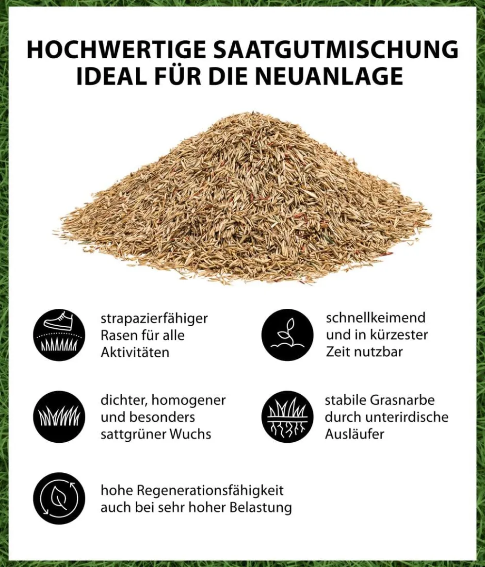 Dehner Rasensamen > Saatgut Spiel- und Sportrasen