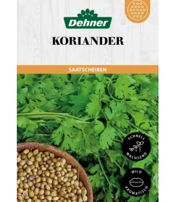 Dehner Kräutersamen > Saatscheiben Koriander, 3 Stück à Ø 8 cm