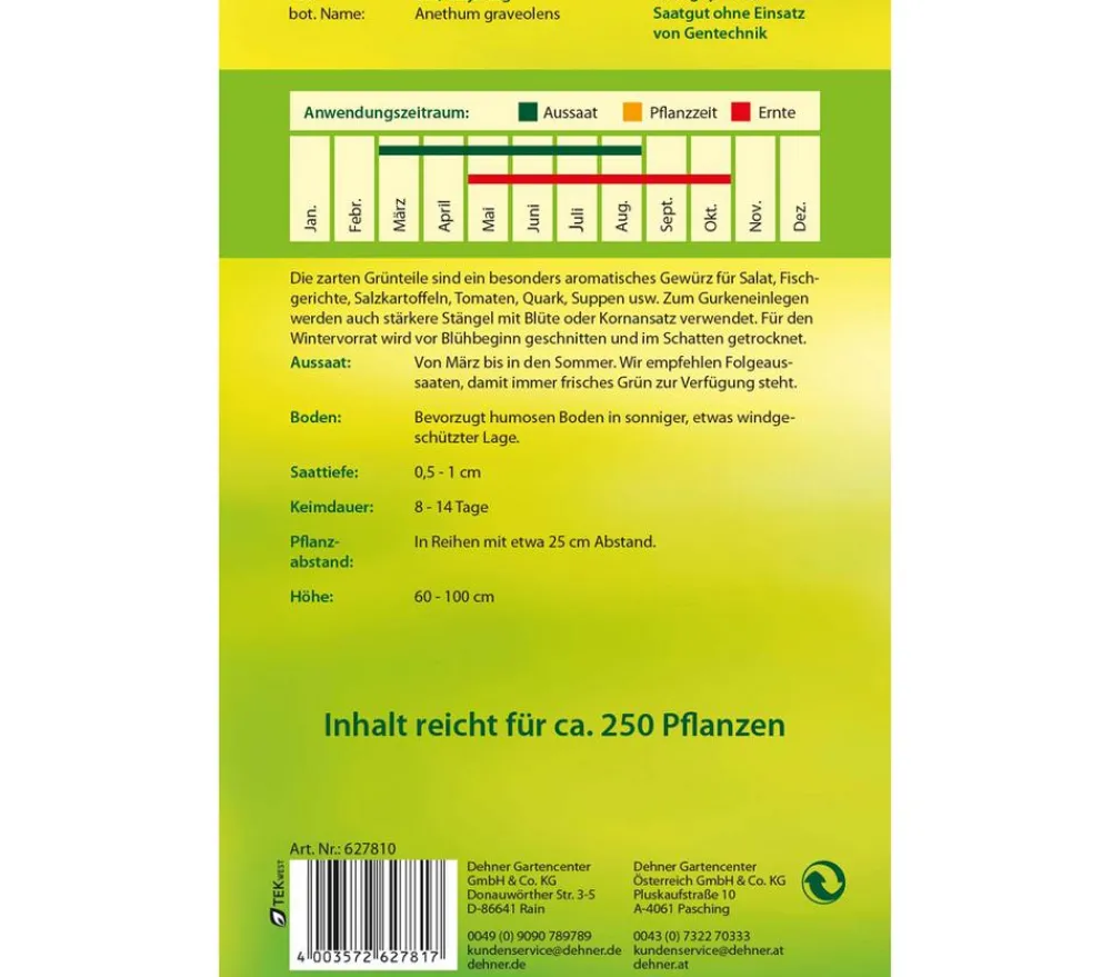 Dehner Kräutersamen > Samen Dill
