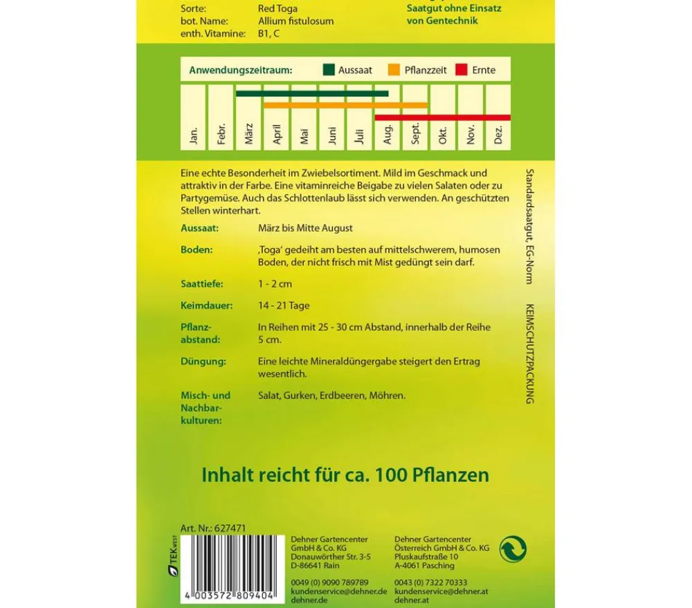Dehner Samen Lauchzwiebel 'Toga' Best