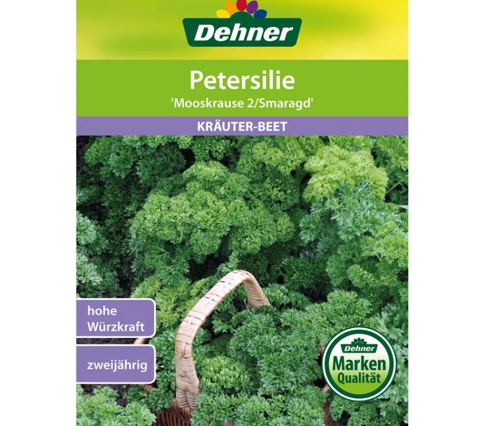 Dehner Kräutersamen - Samen Petersilie 'Mooskrause 2/Smaragd'