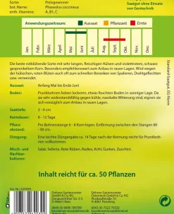 Dehner Gemüsesamen - Samen Prunk-/Feuerbohne 'Preisgewinner'
