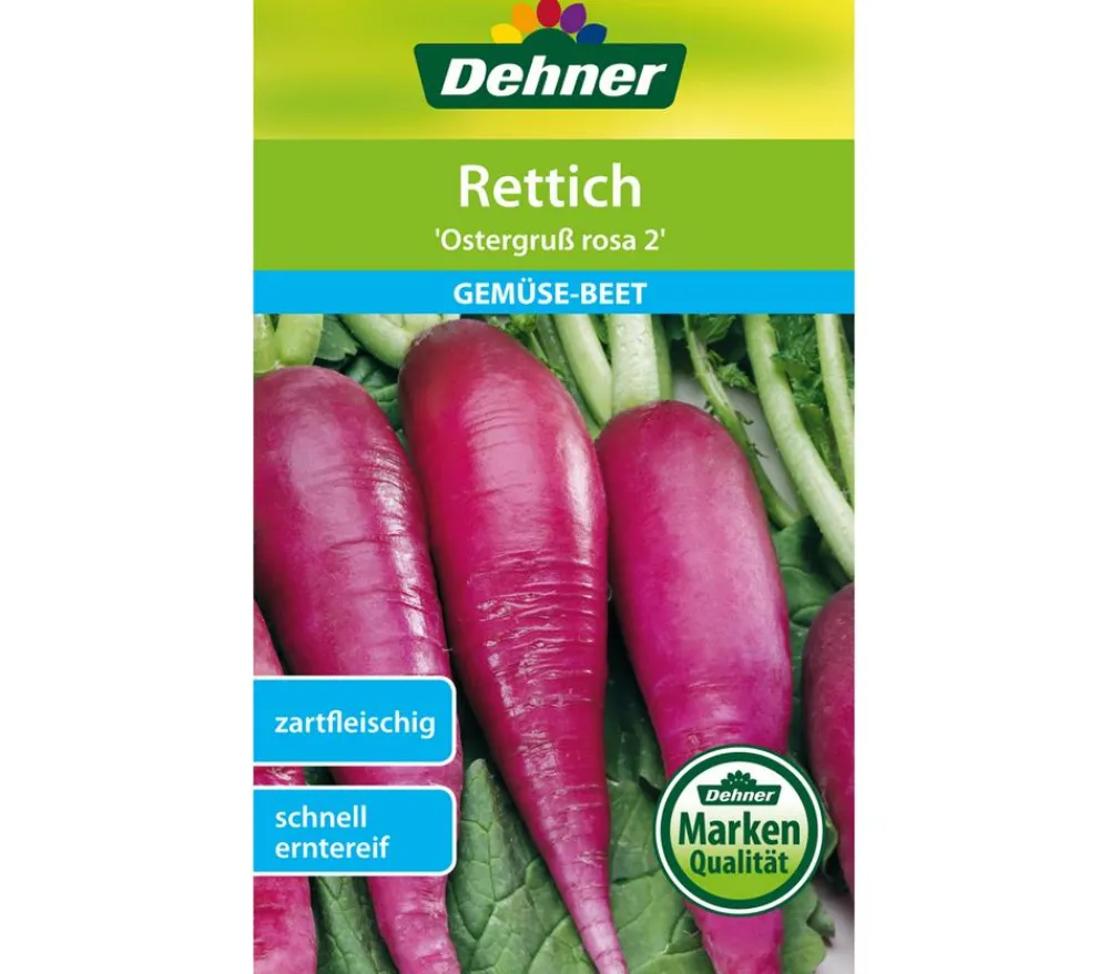 Dehner Gemüsesamen > Samen Rettich 'Ostergruß rosa 2'
