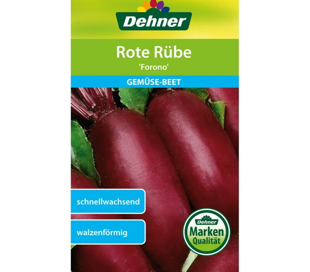 Dehner Gemüsesamen - Samen Rote Rübe 'Forono'