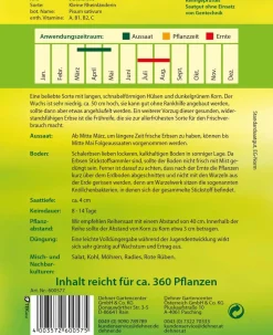 Dehner Gemüsesamen - Samen Schalerbse 'Kleine Rheinländerin'