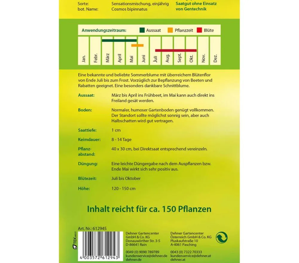Dehner Samen Schmuckkörbchen 'Sensationsmischung' Bunt Outlet