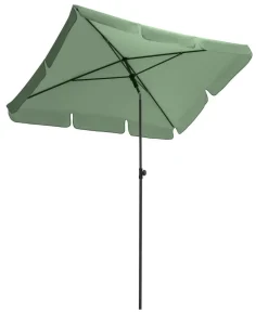 Dehner Schirm Jupiter, rechteckig, ca. B180/T120 cm Hellgrün Outlet
