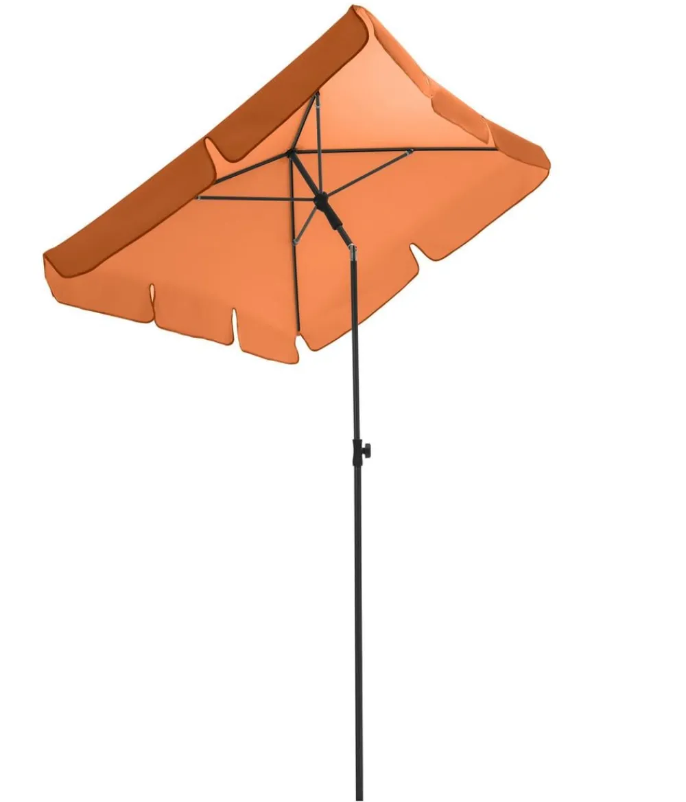 Dehner Sonnenschirme - Schirm Jupiter, rechteckig, ca. B180/T120 cm Orange
