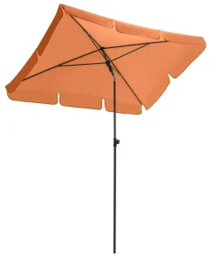 Dehner Sonnenschirme - Schirm Jupiter, rechteckig, ca. B180/T120 cm Orange