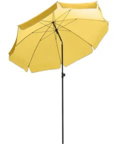 Dehner Schirm Jupiter, rund, ca. Ø180 cm Gelb Sale