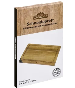 Dehner Schneidebrett mit Messerschärfer, ca. B33/H1,5/T20 cm Discount