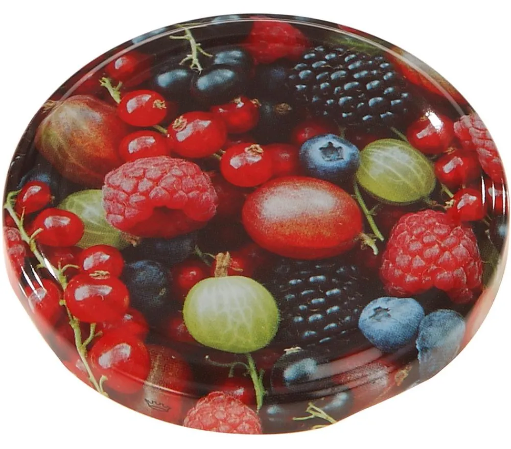 Dehner Einkochautomaten & Zubehör > Schraubdeckel Beeren, für Einkochgläser Ø66 mm, 10er-Set