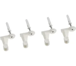 Dehner Schrauben, Dübel und Halter, je 4 Stk. Weiß Discount