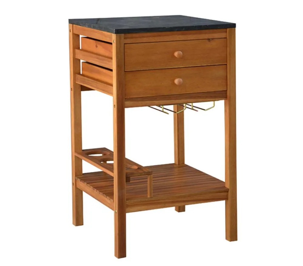 Dehner Gartenschränke & -Regale - Schubladenschrank Southampton, ca. B50/H90/T50 cm Hellbraun