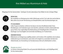 Dehner Gartentische Aluminium|Gartentische Holz > Servierwagen Liverpool, ca. B67/H84/T40 cm