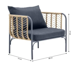 Dehner Sessel Venezia, ca. B88/H69/T74 cm Online