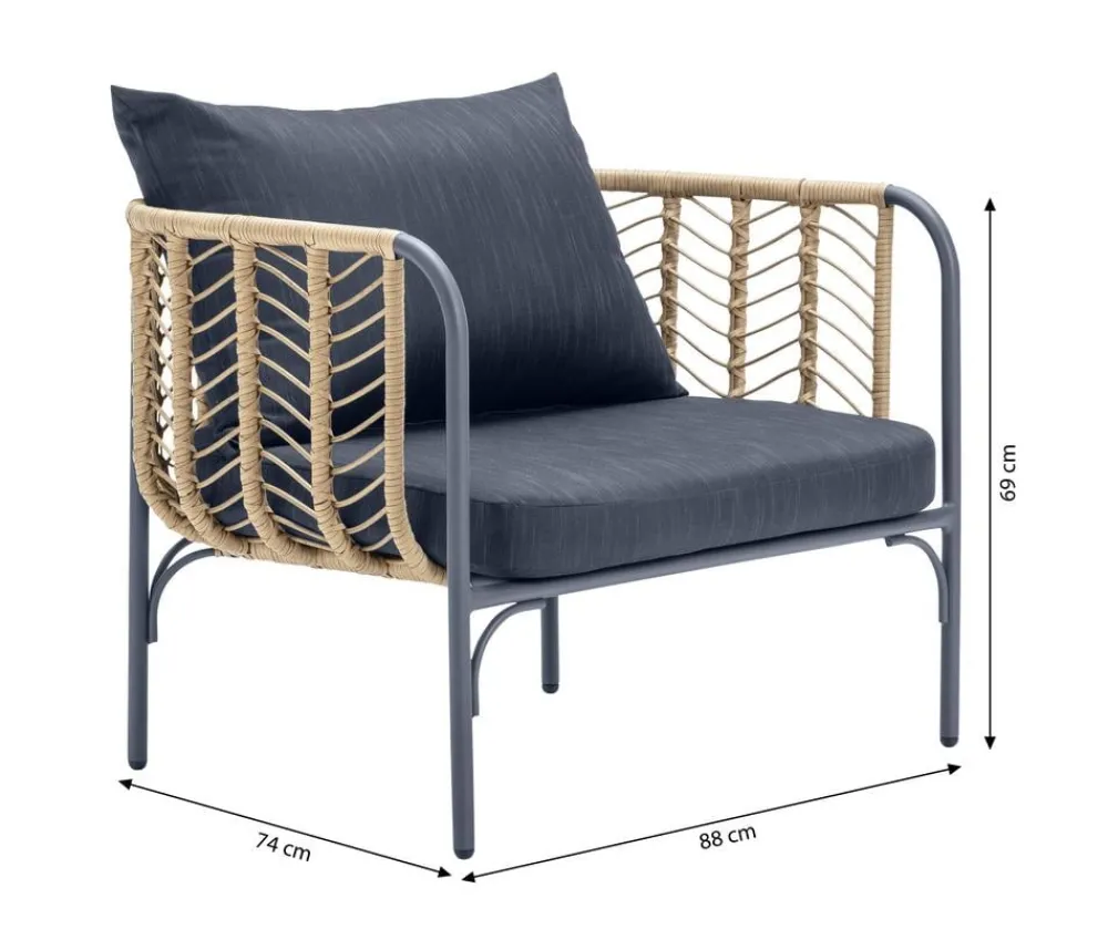 Dehner Sessel Venezia, ca. B88/H69/T74 cm Online