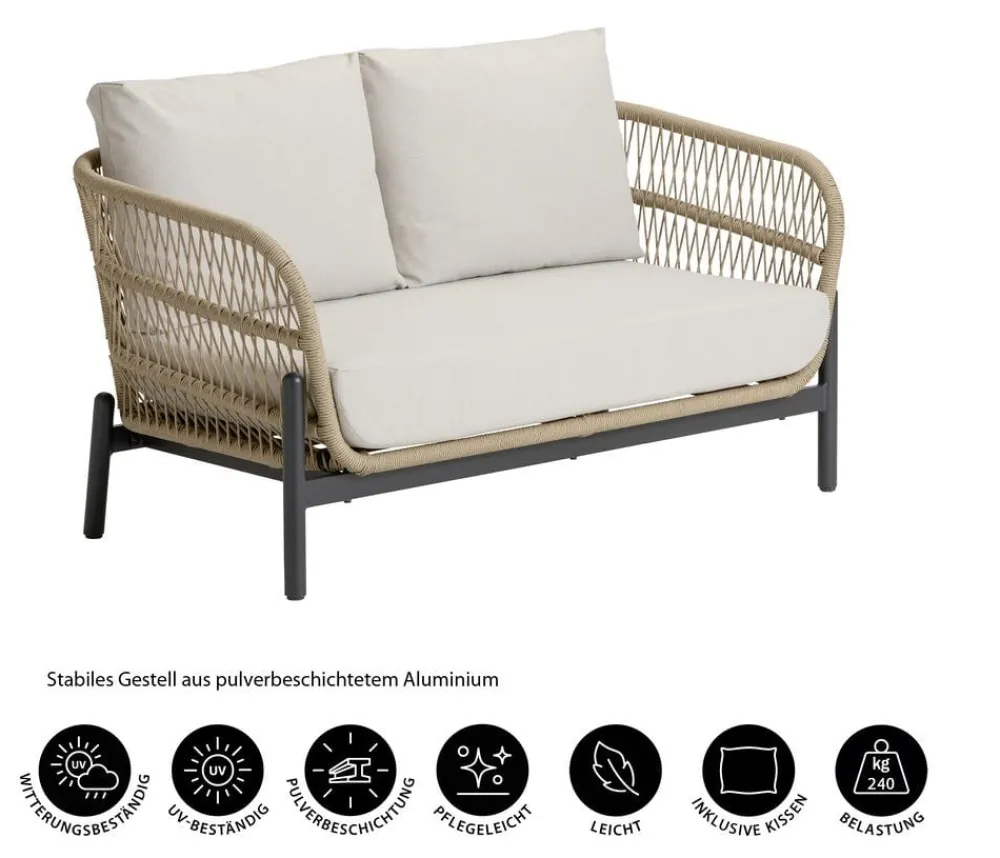 Dehner Sofa St-Etienne, 2-Sitzer Best