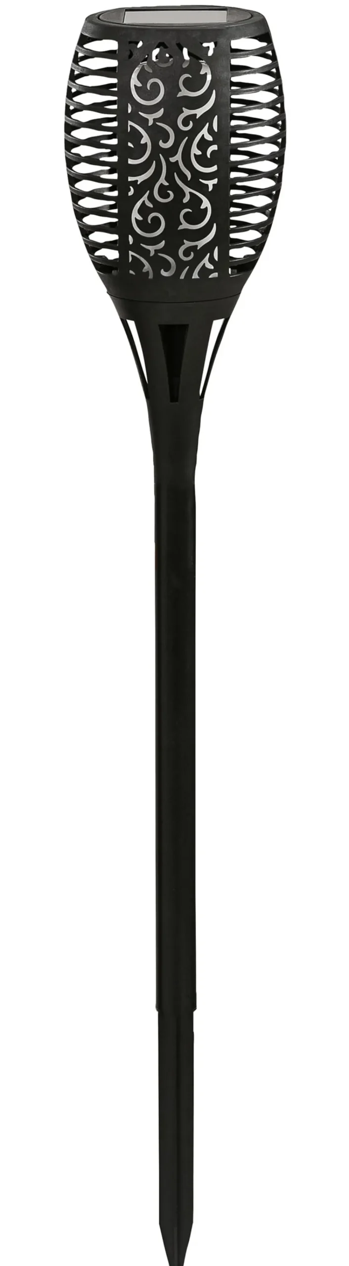 Dehner Wegeleuchte & Sockelleuchte|Solarleuchten - Solar-Flammenfackel Jumbo, ca. Ø12/H75 cm