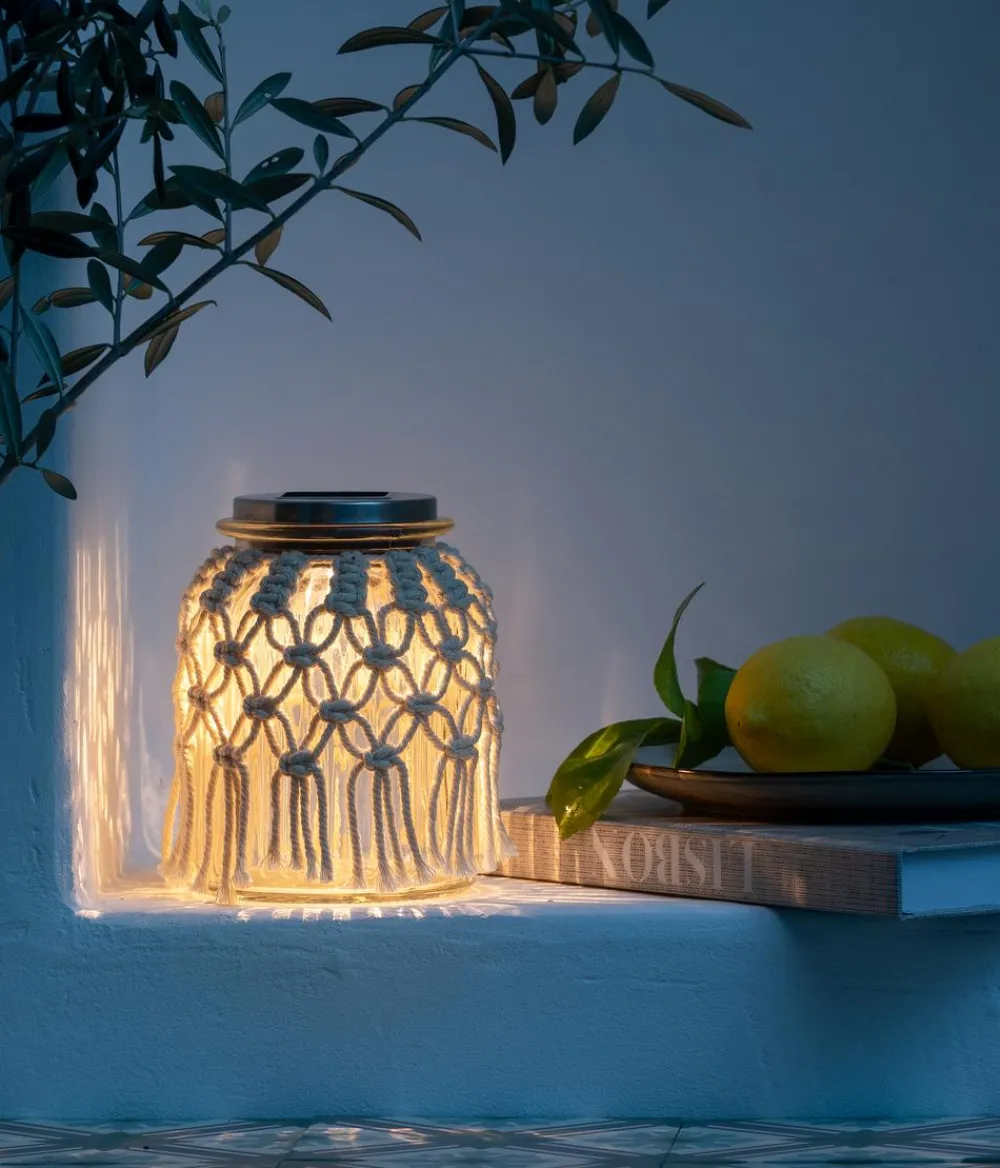 Dehner Solarleuchten > Solar-Glas Elara, ca. Ø11/H16 cm