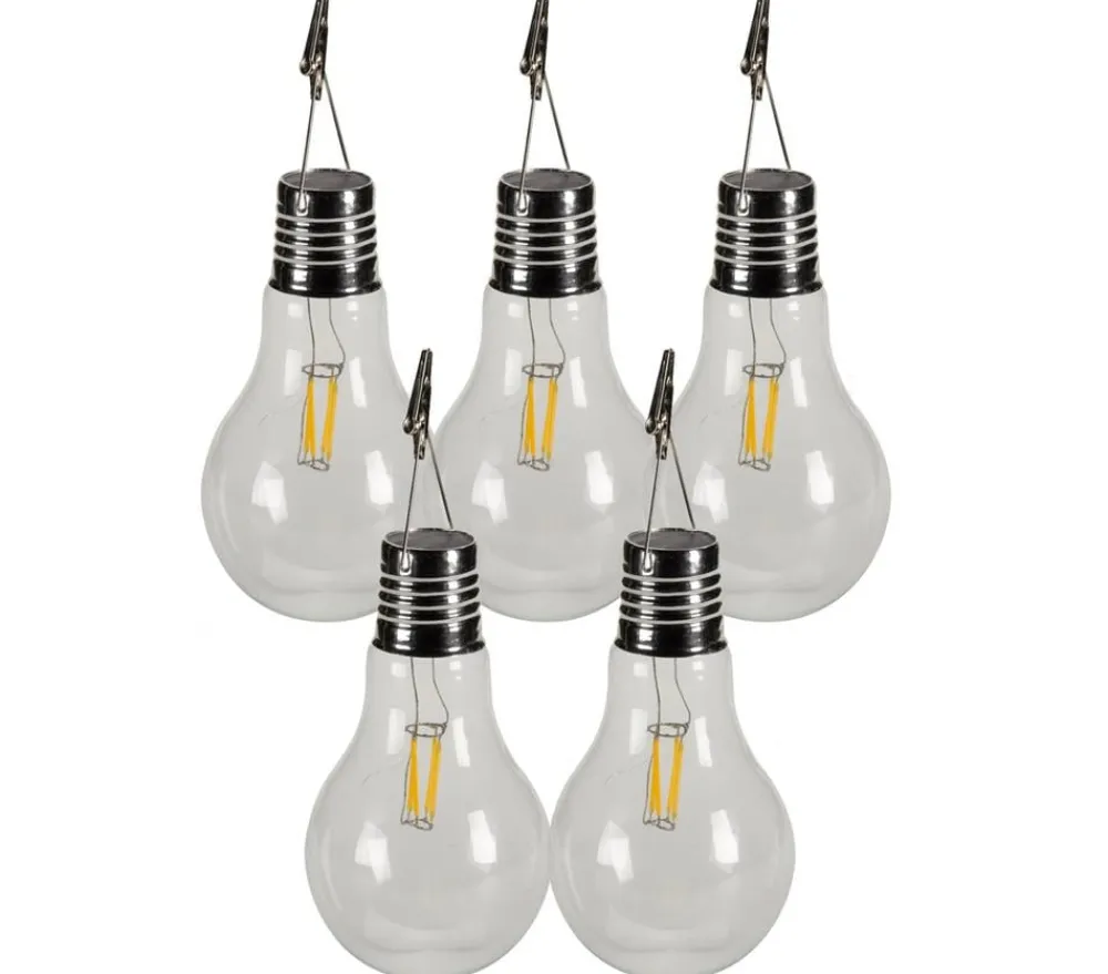 Dehner Solar-Glühbirnen, ca. Ø10/H17 cm, 5er-Set Discount