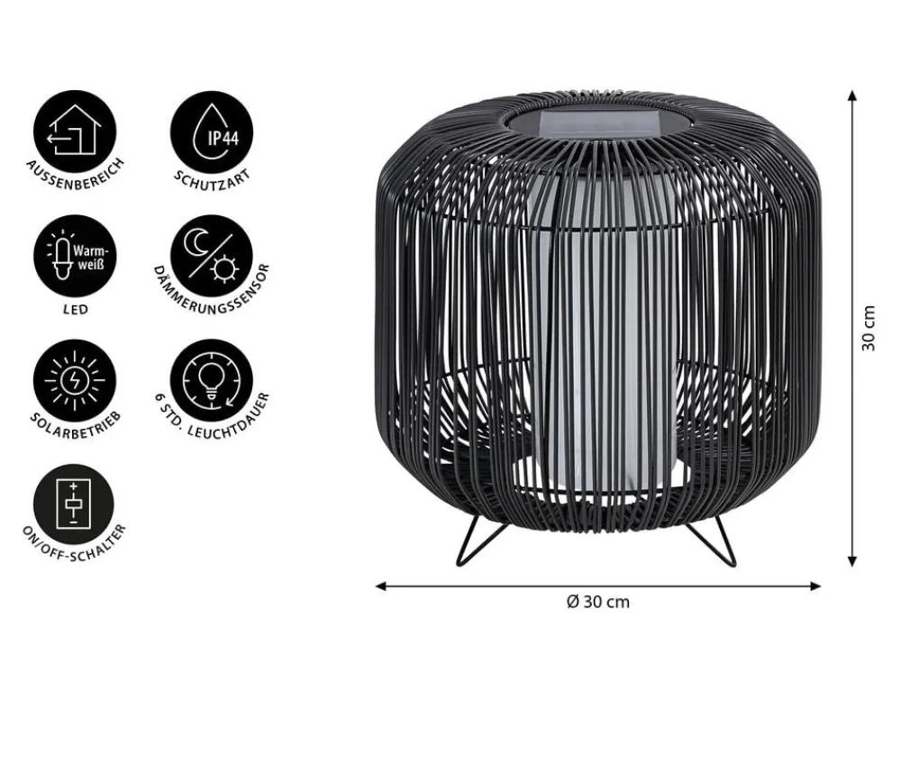 Dehner Solar-Laterne Bari, ca. Ø30 cm Online