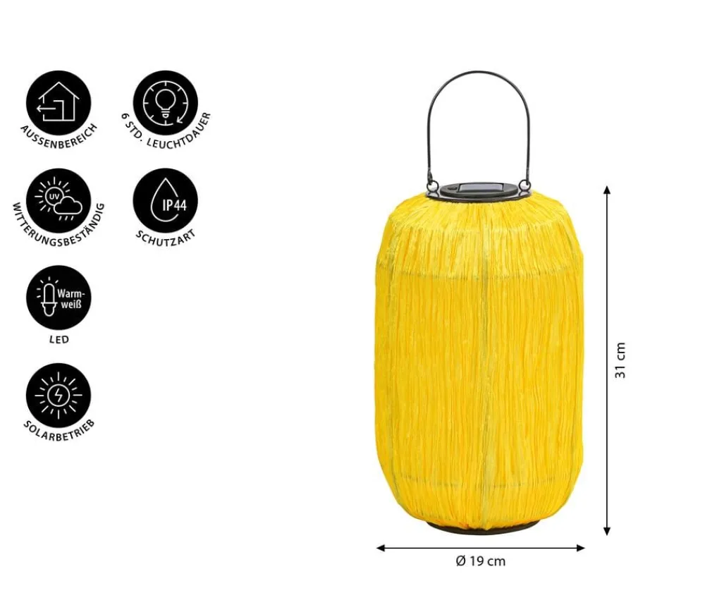 Dehner Solar-Laterne Kira, ca. Ø19/H31 cm Sale