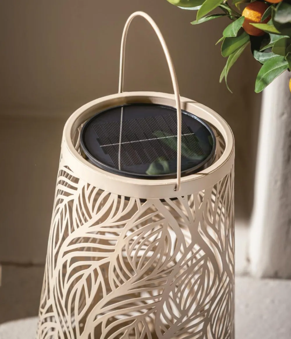 Dehner Solarleuchten > Solar-Laterne Olea, ca. Ø20/H32 cm