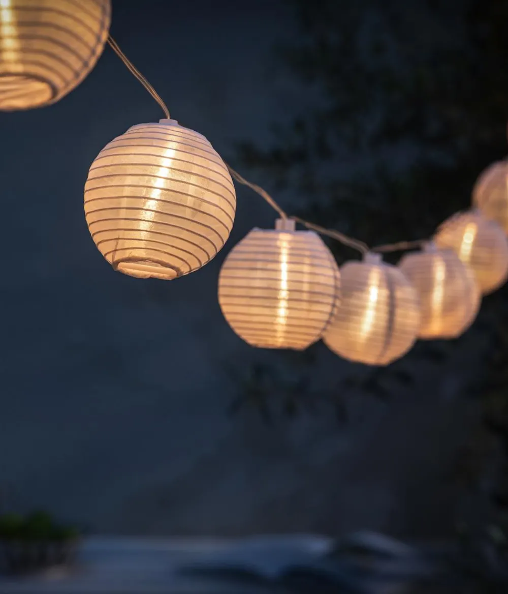Dehner Solar-Lichterkette Lampion Discount