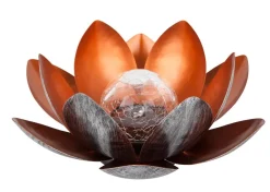 Dehner Solarleuchten|Dekoartikel > Solar-Lotus, ca. Ø27/H12 cm