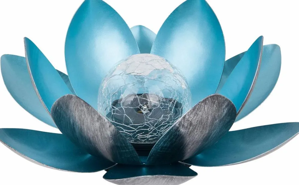 Dehner Solarleuchten|Dekoartikel - Solar-Lotus, ca. Ø27/H12 cm