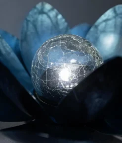 Dehner Solarleuchten|Dekoartikel - Solar-Lotus, ca. Ø27/H12 cm