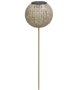 Dehner Solarleuchten - Solarstab-Kugelleuchte Chiara, ca. Ø15/H51 cm