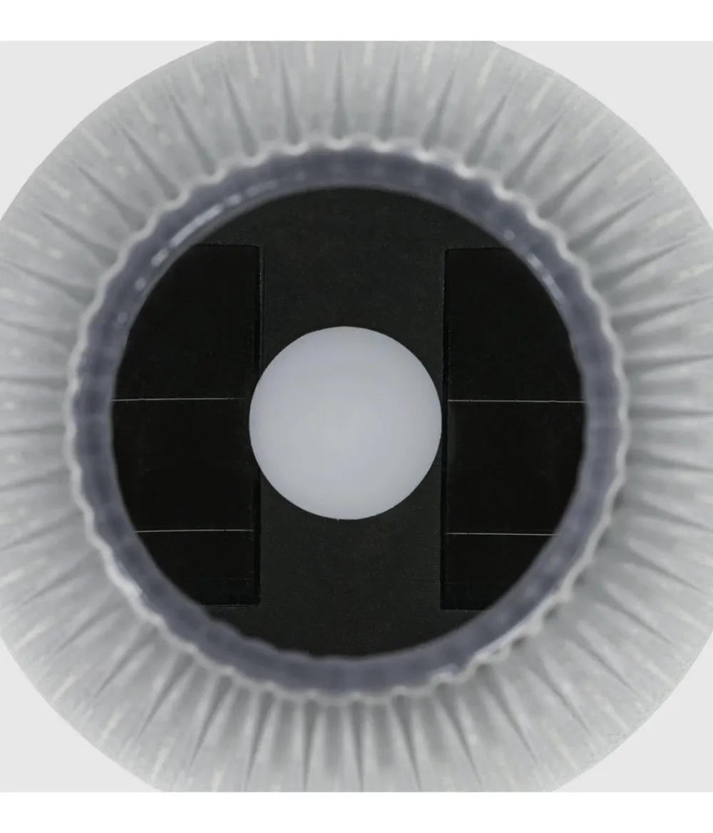 Dehner Solarleuchten - Solar-Tischleuchte, gerillt, ca. Ø6,1/H8,8 cm