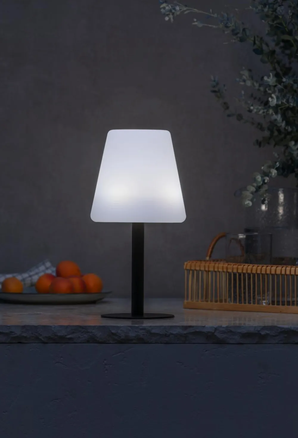 Dehner Solarleuchten - Solar-Tischleuchte Moderna, ca. Ø15/H30 cm