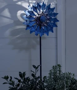 Dehner Solarleuchten - Solar-Windrad Mola, ca. B32/H122/T32 cm