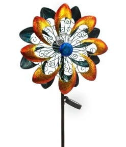 Dehner Solarleuchten - Solar-Windrad Molino, ca. Ø35/H128 cm