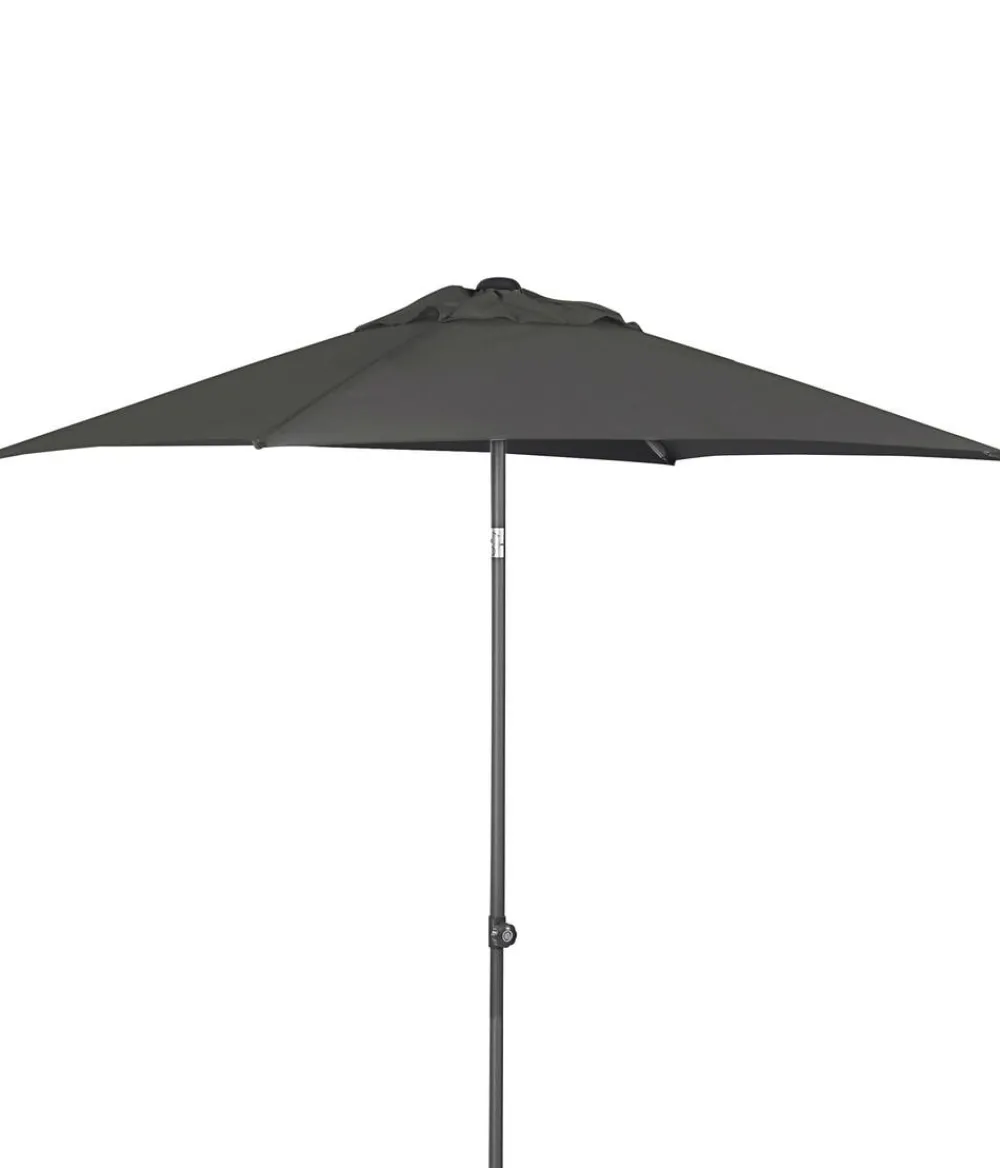 Dehner Sonnenschirm Andros, rechteckig, ca. B210/T150 cm Dunkelgrau Hot